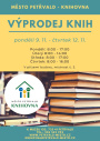 Výprodej knih Knihovna, 9.11. - 12.11.2026, Máte oblíbenou knihu a chtěli by jste si ji koupit, možná bude v nabídce Výprodej knih Knihovna, 9.11. - 12.11.2026, Máte oblíbenou knihu a chtěli by jste si ji koupit, možná bude v nabídce