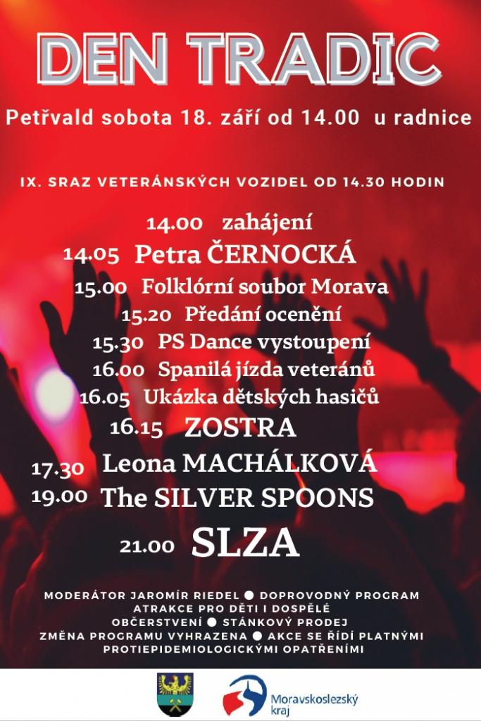 Den tradic města Petřvald, Náměstí před radnicí, 18.9.2021 od 14:00 hod., Město Petřvald pořádá každoroční Den tradic