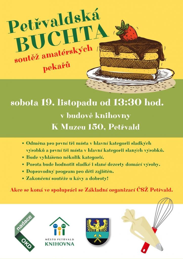 Petřvaldská buchta KNIHOVNA, 19.11.2022 od 13:30hod., Soutěž našich amatérských pekařů 