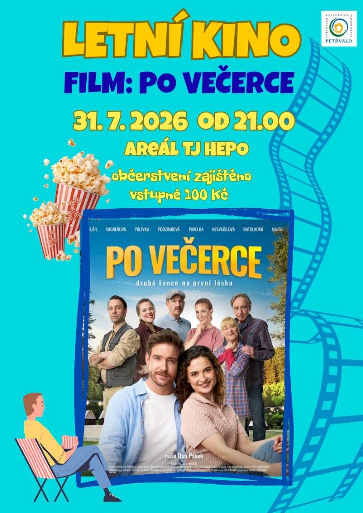 Po&nbsp;večerce SKS, 31.7.2026, 21:00 hod., Areál TJ HEPO, Letní kino, 100&nbsp;Kč
