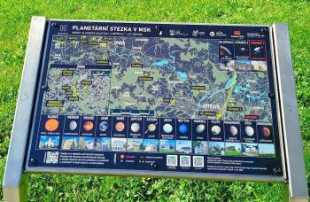 Fotografie zastavení Planetární stezky MSK v Petřvaldě