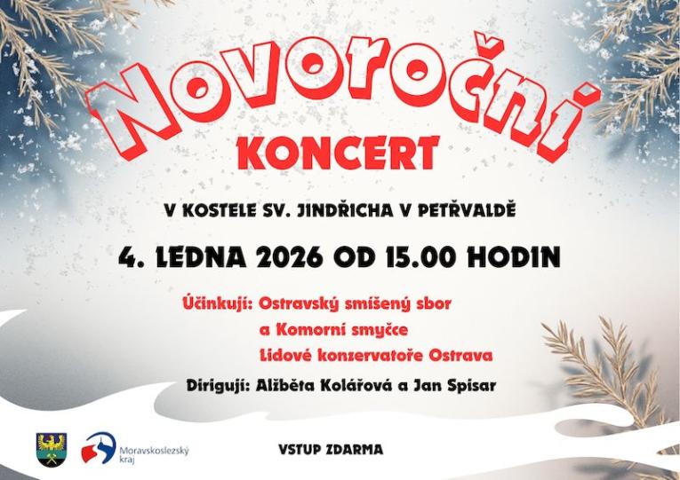 Novoroční koncert SKS, 4.1.2026, 15:00 hod., Kostel sv. Jindřicha, Koncert Ostravského smíšeného sboru a Komorní smyčce LK Ostrava 