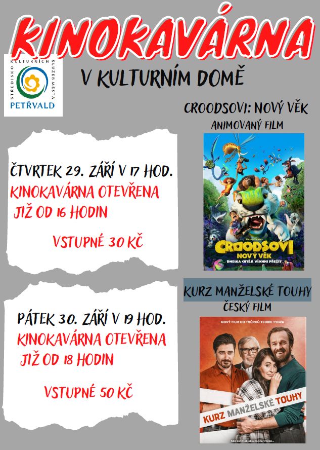 Kinokavárna v&nbsp;Kulturním domě, film 