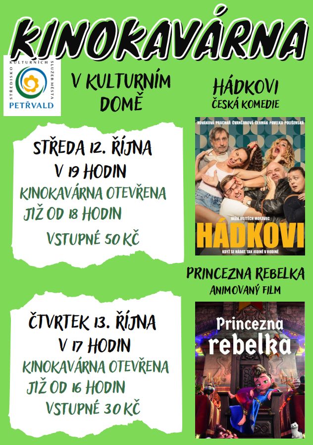 Kinokavárna v Kulturním domě SKS, Kulturní dům, film 