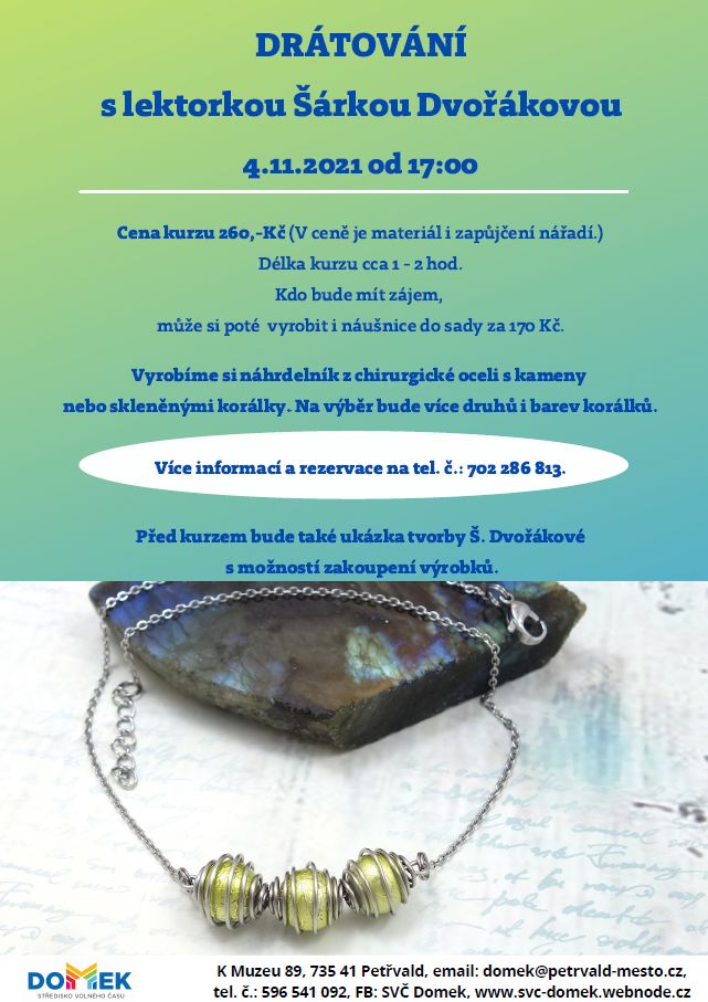 DRÁTOVÁNÍ s&nbsp;lektorkou Šárkou Dvořákovou