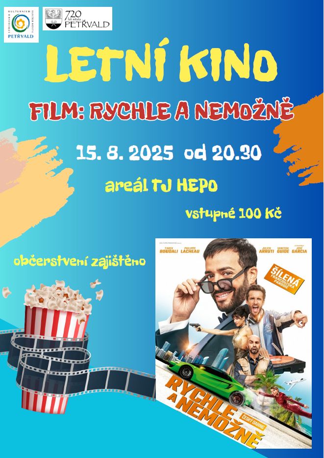 Rychle a nemožně SKS, 15.8.2025, 20:30 hod., Areál TJ HEPO, Letní kino, 100 Kč