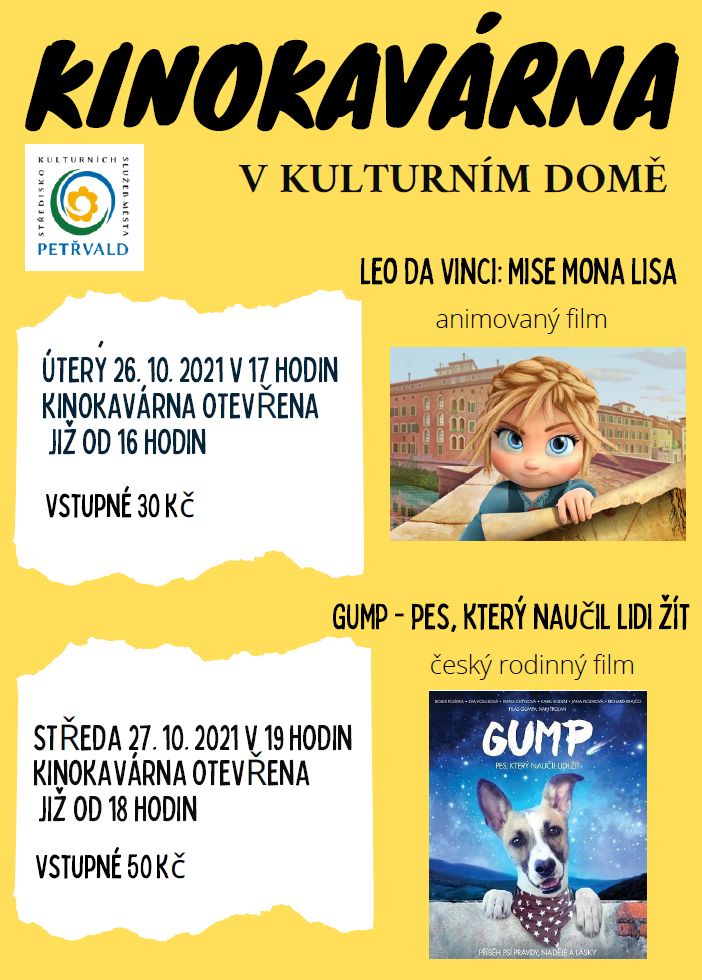  Kinokavárna v&nbsp;Kulturním domě Petřvald, 27.10.2021 od&nbsp;19:00 hod. film 